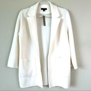 Sophie Ivory open-front sweater-blazer  Sz XS